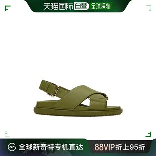 香港直邮Marni 玛尼 FBMS015701P3614 女士 露趾平底凉鞋