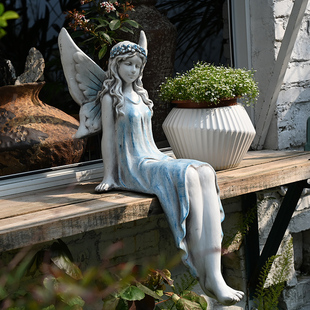 花仙子摆件美丽天使人物雕塑水景水池装 饰花园庭院阳台布置民宿
