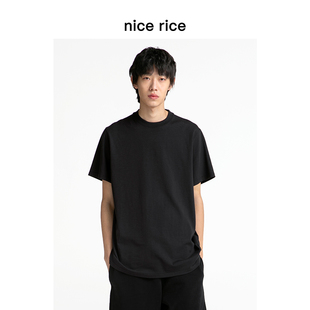 nice rice好饭 NCC02016 r.系列220G全棉休闲针织T恤 商场同款