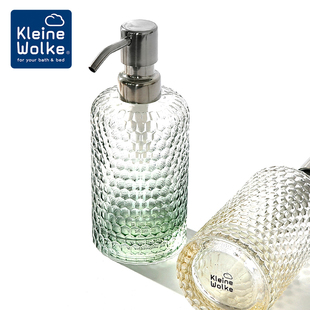 Kleine Wolke德国原装 瓶子 进口北欧玻璃乳液瓶家用按压洗手液分装