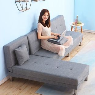 可拆洗布艺沙发小户型沙发床两用可折叠简易单人双人特价 沙发