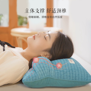 艾洛琳荞麦枕头成人睡觉专用枕芯单人小米壳软枕助睡眠护颈硬高枕