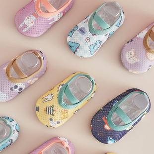 夏季 儿童地板袜薄款 袜套 网眼透气宝宝鞋 袜婴儿学步防滑软底居家鞋