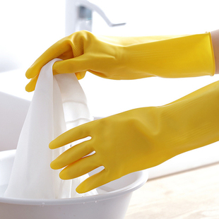 家务手套加厚洗碗厨房女耐磨耐用清洁家用干活洗衣服防水贴手劳保