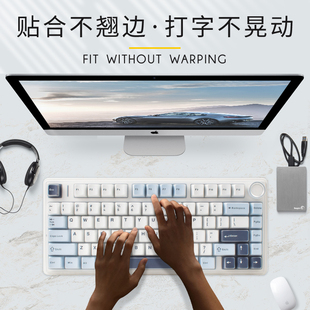 F75 机械键盘保护膜硅胶键盘套防尘罩子台式 适合 狼蛛 F87 F99 键盘膜专用贴 F87PRO