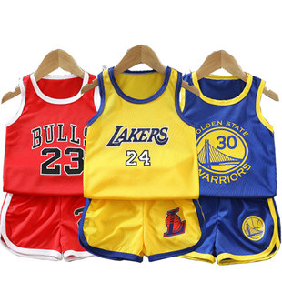 儿童运动篮球服夏款 表演演出训练服背心中小男童透气吸汗球衣 套装