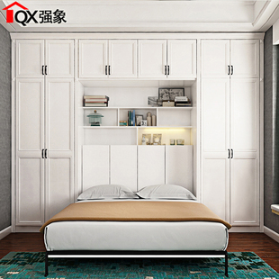 壁床多功能隐形床衣柜组合一体家用翻板床双人折叠床翻床CH 204