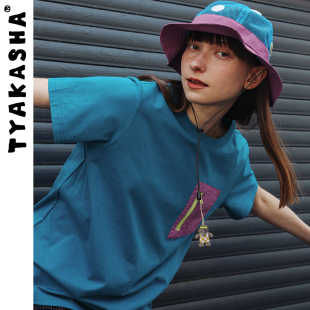 TYAKASHA塔卡沙T恤夏季 新款 t恤女宽松 半袖 运动轻薄透气上衣短袖